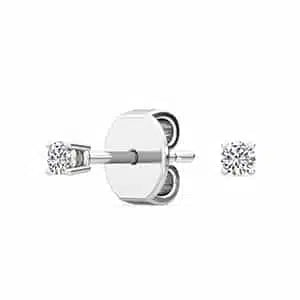 18K 0.05ctw Round Lab Grown Four Prong Studs - Lab Grown Diamonds Australia