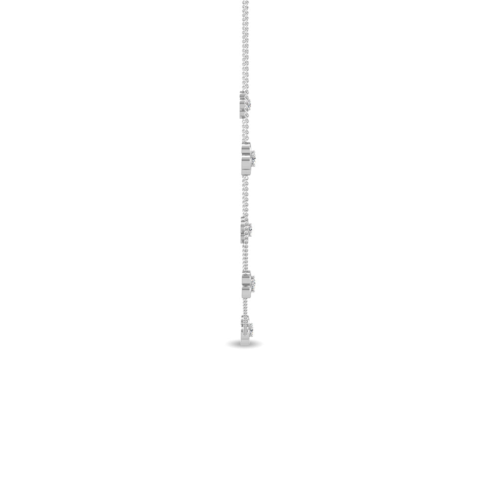 10k White Gold Lab Grown Diamond Necklace - Lab Grown Diamonds Australia