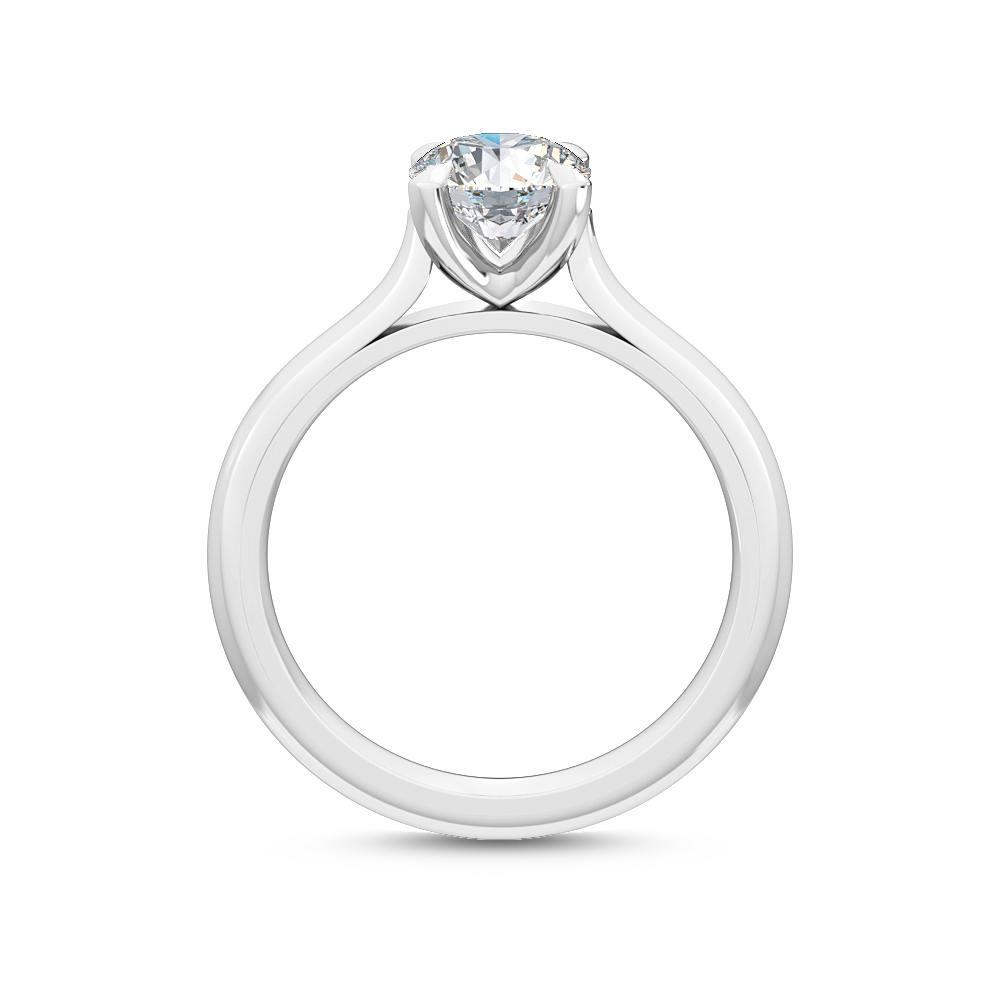 18K White Gold Lab Grown Eagle Claw Solitaire Ring ( Setting Only ) - Lab Grown Diamonds Australia
