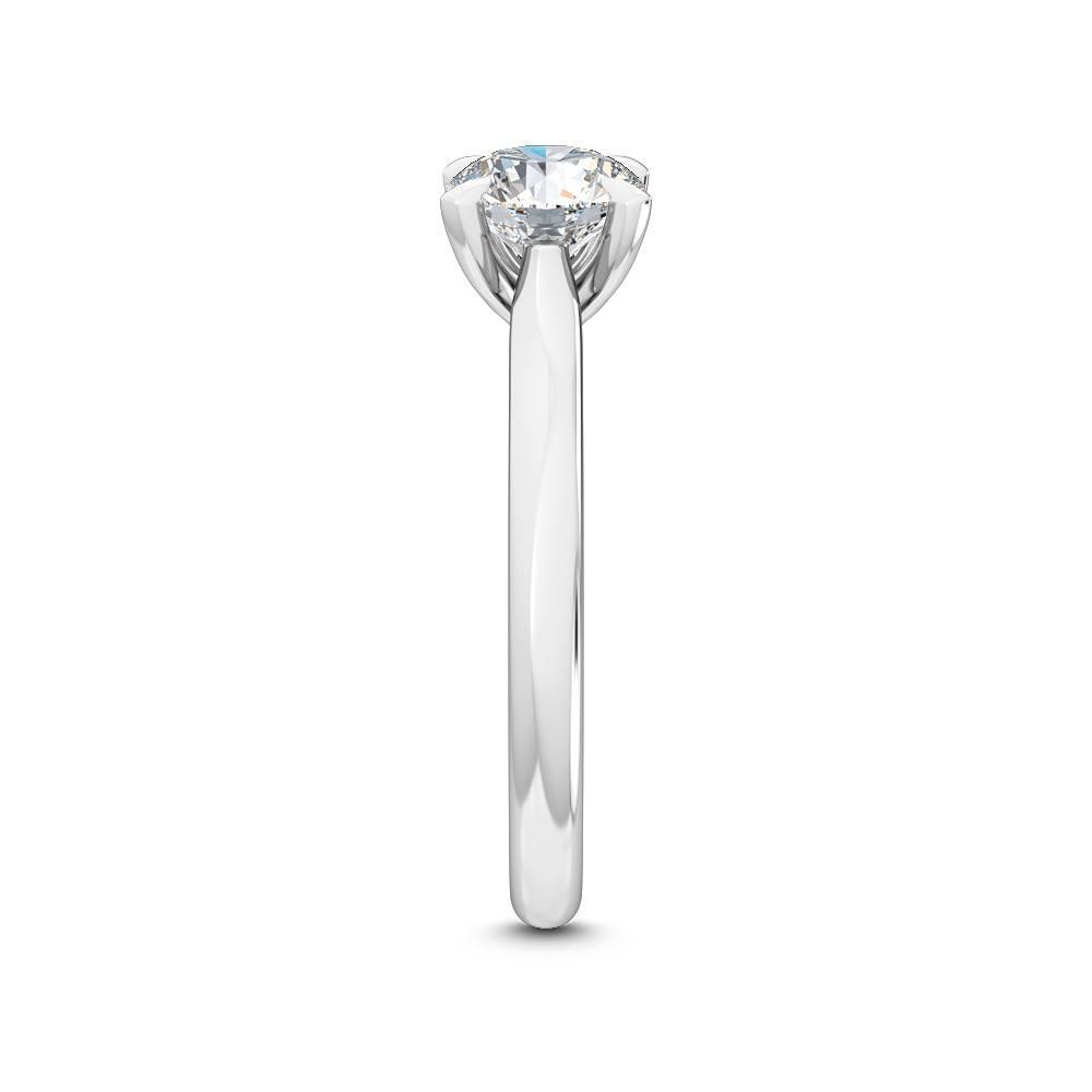 18K White Gold Lab Grown Eagle Claw Solitaire Ring ( Setting Only ) - Lab Grown Diamonds Australia