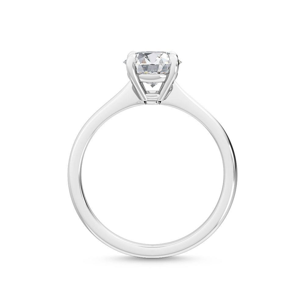 18K White Gold Lab Grown Four Claw Solitaire Ring ( Setting Only ) - Lab Grown Diamonds Australia