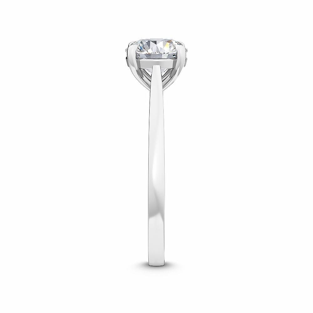 18K White Gold Lab Grown Solitaire Ring ( Setting Only ) - Lab Grown Diamonds Australia