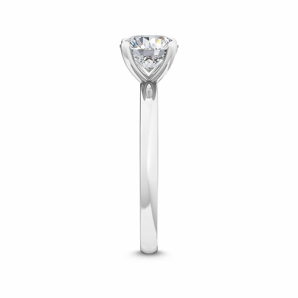 18K White Gold Lab Grown Solitaire Ring ( Setting Only ) - Lab Grown Diamonds Australia