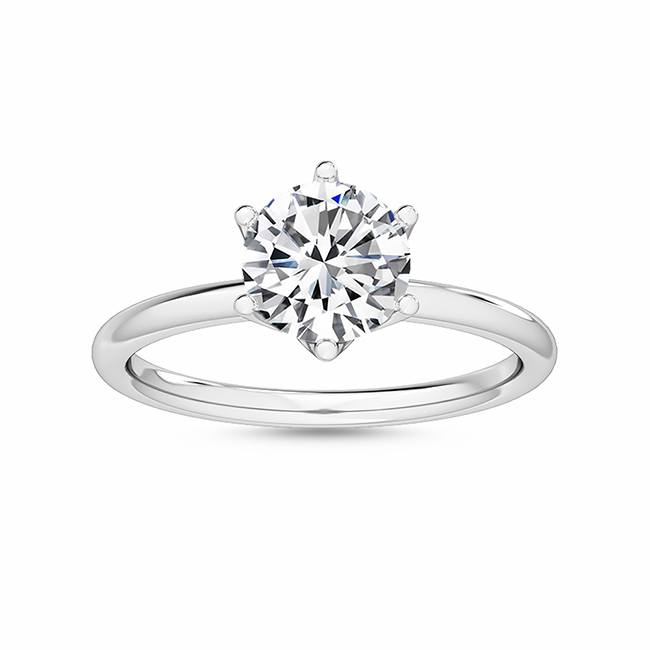 Super Special Platinum 1.5ct Lab Grown Round Solitaire Diamond Ring