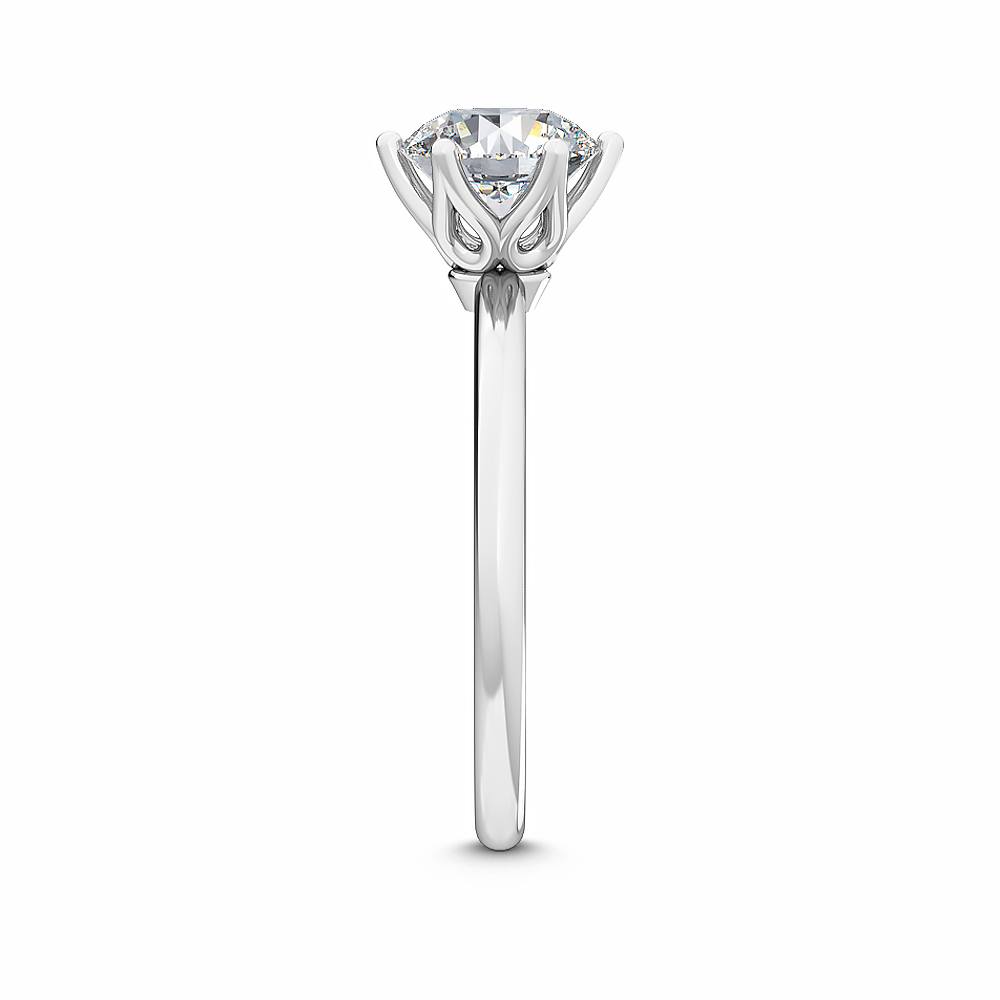 Super Special Platinum 0.90ct Lab Grown Round Solitaire Diamond Ring