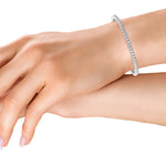 18K White Gold 4ct. tw. Lab Grown Diamond Tennis Bracelet - Lab Grown Diamonds Australia