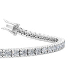 18K White Gold 5ct. tw. Lab Grown Diamond Tennis Bracelet - Lab Grown Diamonds Australia