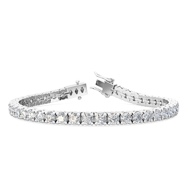 18K White Gold 9ct. tw. Lab Grown Diamond Tennis Bracelet - Lab Grown Diamonds Australia