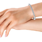 18K White Gold 10ct. tw. Lab Grown Diamond Tennis Bracelet - Lab Grown Diamonds Australia