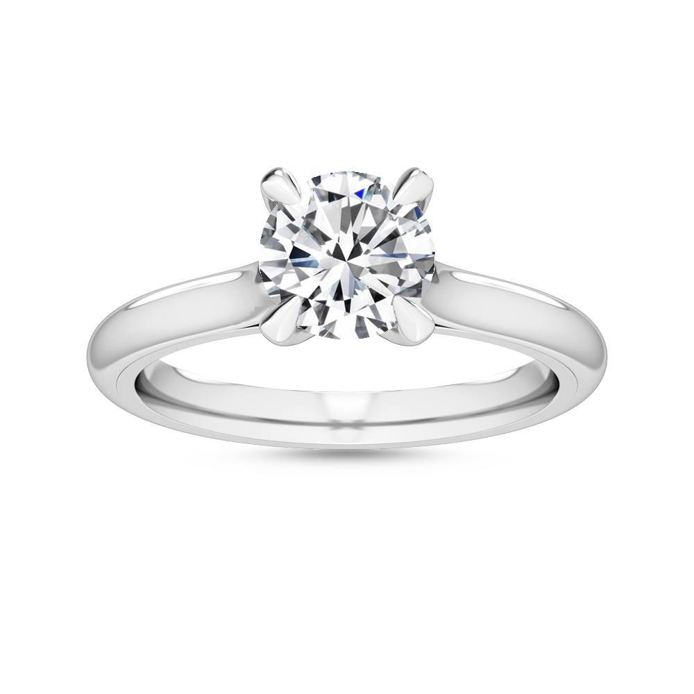 18K White Gold Lab Grown Eagle Claw Solitaire Ring ( Setting Only ) - Lab Grown Diamonds Australia