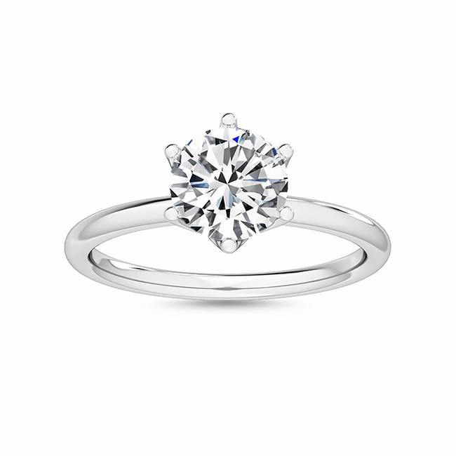 Super Special Platinum D Internally Flawless 3ct Lab Grown Round Solitaire Diamond Ring