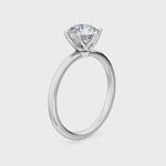 18K White Gold Lab Grown Solitaire Ring ( Setting Only )